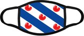 Wasbare Mondkapjes met Print - Fryske Flagge - Fryslan Friese Vlag Friesland Pompeblêde - Niet-medisch Mondmasker