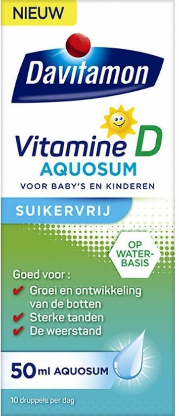 Davitamon Vitamine Aquosum Suikervrij - vitamine D3 - vitamine D voor baby's &... | bol.com