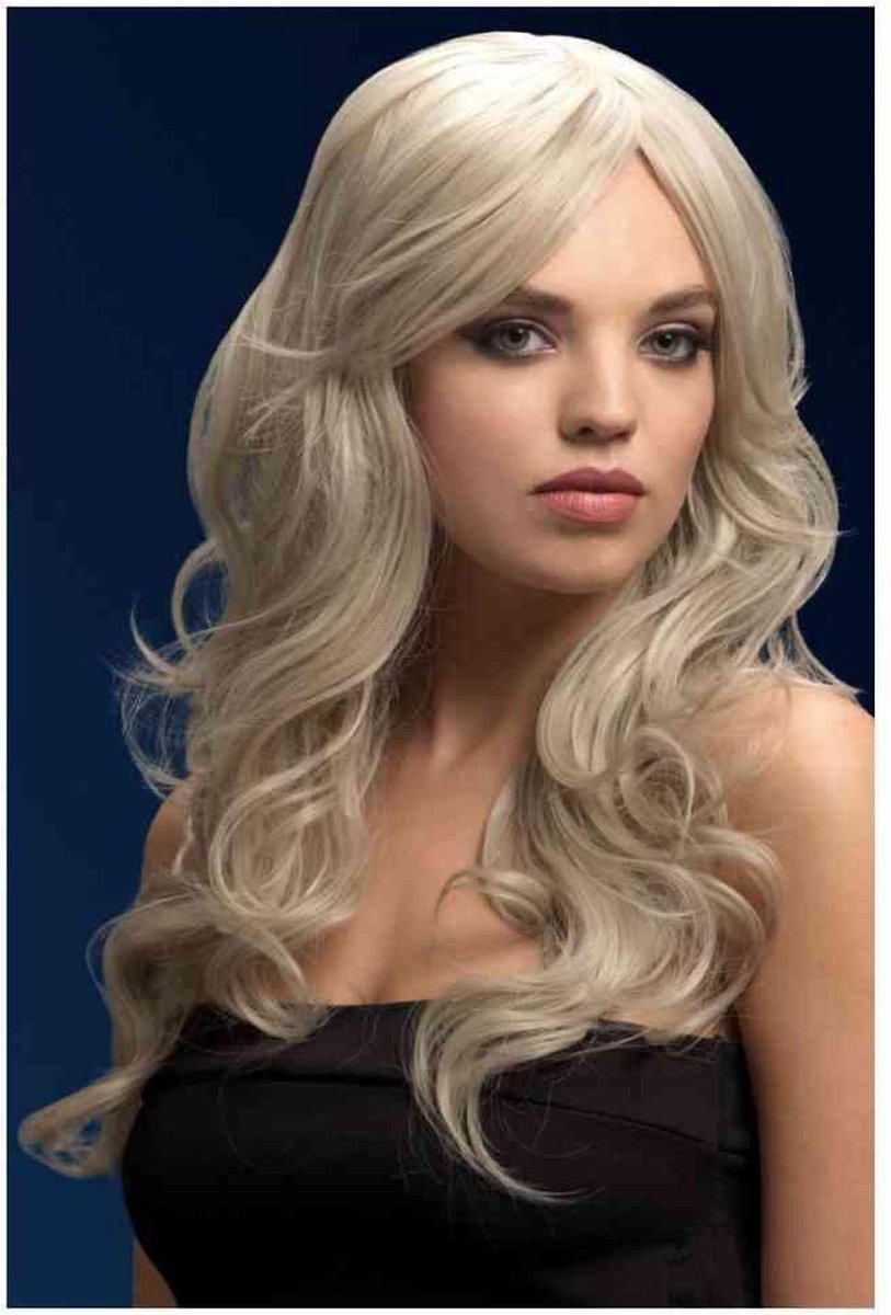 Fever - Nicole Silver Blonde Pruik - Wit