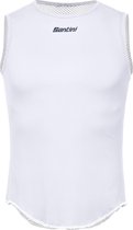 Santini Ondershirt mouwloos Wit Unisex - Lieve Sleeveless Baselayer White - M/L