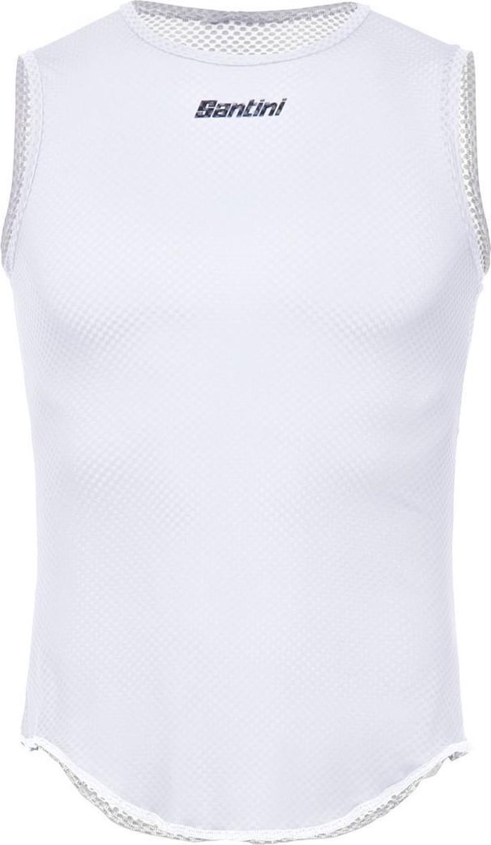 Santini Ondershirt mouwloos Wit Unisex - Lieve Sleeveless Baselayer White - M/L