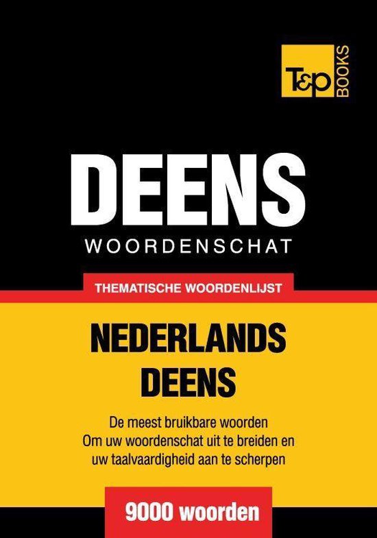 Thematische woordenschat Nederlands-Deens - 9000 woorden - cover