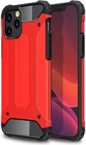 Apple iPhone 12 / 12 Pro Hoesje Hybride Shock Proof Back Cover Rood