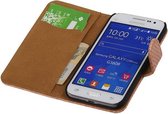 Snake Bookstyle Wallet Case Hoesje - Geschikt voor Samsung Galaxy Core Prime G360 Licht Roze
