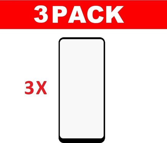3x Oppo A53 / A53S glas screenprotector tempered glass (Full Cover)