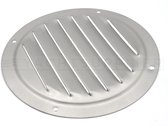 Ventilatierooster - Luchtrooster rond - 125mm - Rvs mat