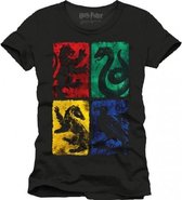 HARRY POTTER - T-Shirt Colored Houses (XL)