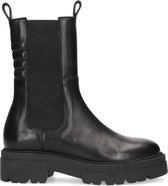Sacha - Dames - Zwarte leren chelsea boots - Maat 38