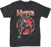 Misfits Heren Tshirt -XL- Skeleton Zwart