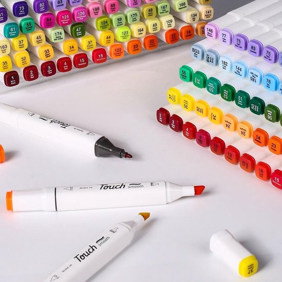 Stiften voor volwassenen - stiften kinderen - brush pennen - 80 stuks - markers - twinmarkers - alcohol stiften - aqua markers - GGGOODS