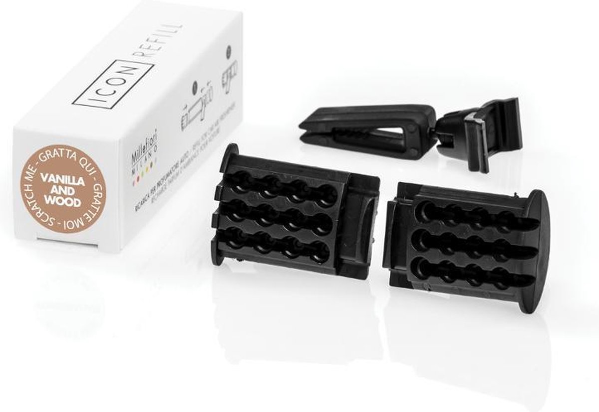 Goedkoopste Millefiori Milano Auto Parfum - Refill - Vanilla & Wood