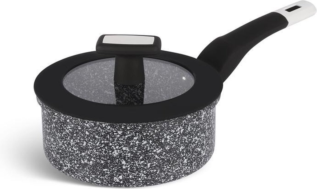 Edënbërg Stonetec Line - Steelpan Keramisch - 18 cm- 3-laags anti-aanbaklaag!