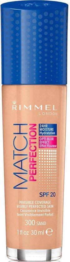 Rimmel Match Perfection Foundation 300 Sand - 3 x 30 ml - Voordeelverpakking
