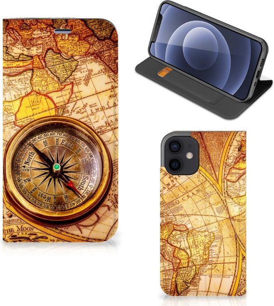 Magnet Case iPhone 12 Mini Smart Cover Hoesje Kompas | bol.com