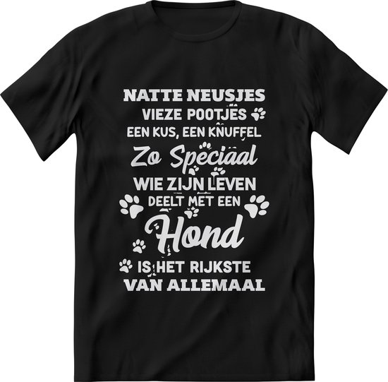 Honden T-Shirt Heren – design Hondenpoot shirt Dames – Perfect Huisdier  tshirt Cadeau... | bol.com