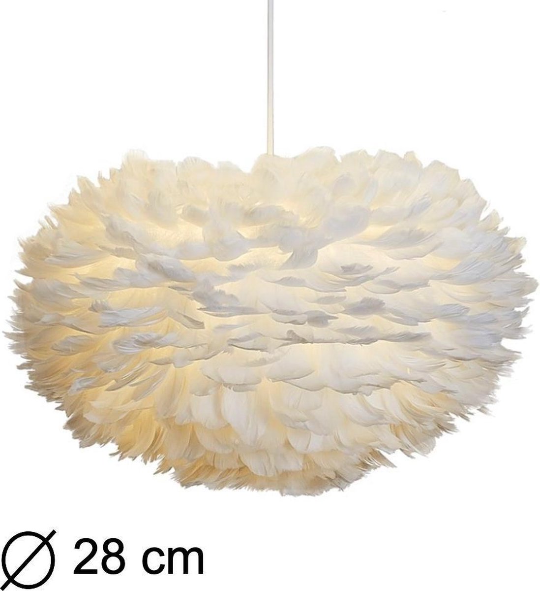 Hanglamp Veren 28 cm Wit Led lamp | bol