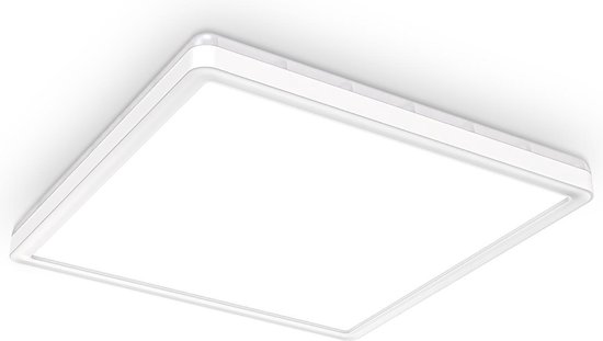 B.K.Licht - LED Paneel - plafondlamp - dimbaar - indirect licht - led plafonniére - 4.000K