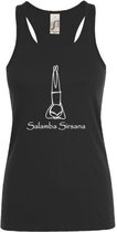sporttop-dames- zwart- salamba sirsana- maat L