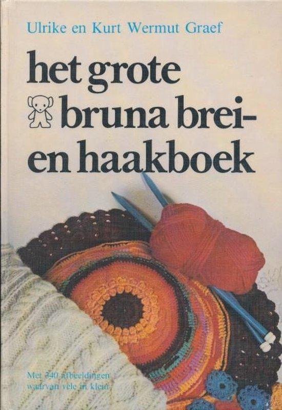 Grote bruna brei en haakboek