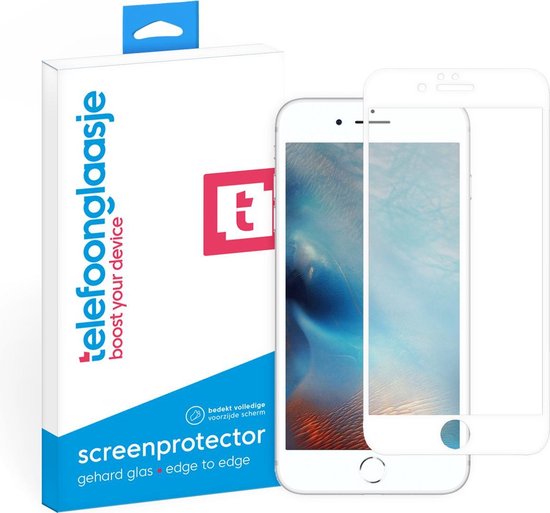 iPhone 6s Plus Screenprotector - Volledig Dekkend - Gehard Glas | bol.com
