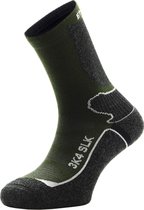 Enforma SLK-3K4 Highlands wandelsokken - Sportsokken - Merino - Groen/Zwart - L (42-44)