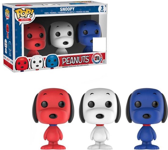 Bol Com Funko Pop Minis 3 Pack Peanuts Snoopy