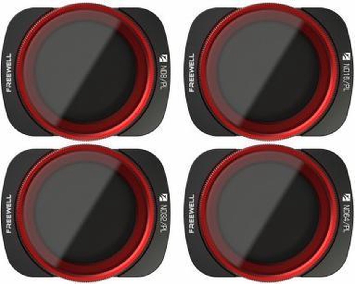 Freewell DJI Osmo Pocket - Bright Day - 4-Pack (ND8/PL , ND16/PL , ND32/PL , ND64/PL)