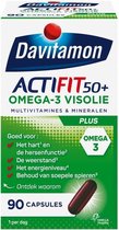 Bol.com Davitamon Actifit 50+ Omega3 visolie - Multivitamine voor 50 plussers - 90 capsules - Voedingssupplement aanbieding
