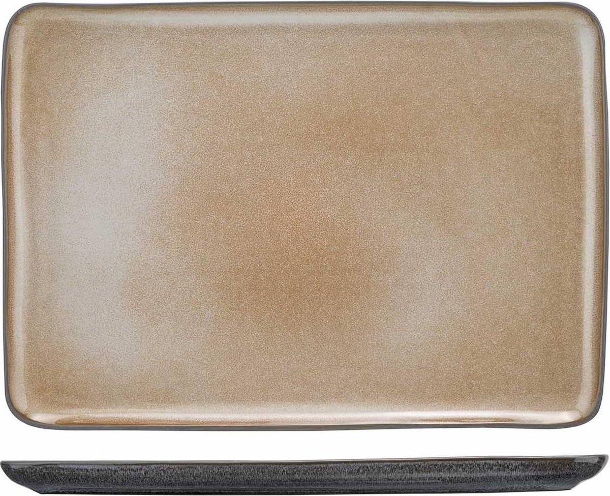 COSY & TRENDY LERIDA DESERT BORD 34,5X24CM RECHTHOEKIG (SET VAN 2)