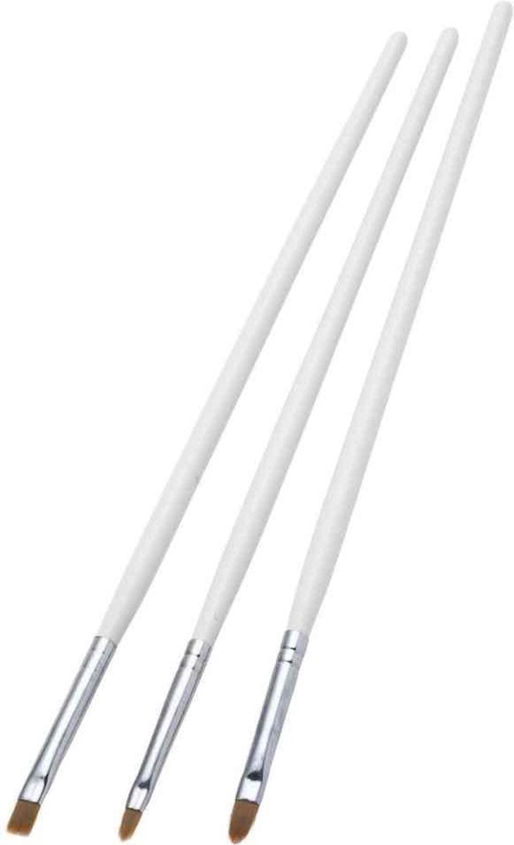 Smiffys - Essentials Make-up kwast - Wit