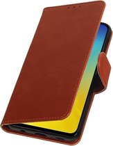 Wicked Narwal | Premium bookstyle / book case/ wallet case voor Samsung Samsung Galaxy S10e Bruin