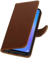 Wicked Narwal | Premium bookstyle / book case/ wallet case voor Huawei P Smart Plus Bruin