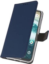 Wicked Narwal | Wallet Cases Hoesje voor Motorola Moto One Power Navy