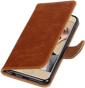 Wicked Narwal | Premium TPU PU Leder bookstyle / book case/ wallet case voor Honor 9 Bruin