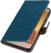 Wicked Narwal | Premium TPU PU Leder bookstyle / book case/ wallet case voor Samsung galaxy j7 2015 Max Blauw