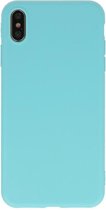 Wicked Narwal | Premium Color TPU Hoesje voor iPhone Xs Max Turquoise