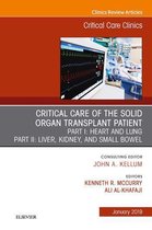The Clinics: Internal Medicine Volume 35-1 - Critical Care of the Solid Organ Transplant Patient, An Issue of Critical Care Clinics