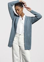 Loop.a life Duurzaam Vest Waterfront Cardigan Dames - Turkoois - Maat L
