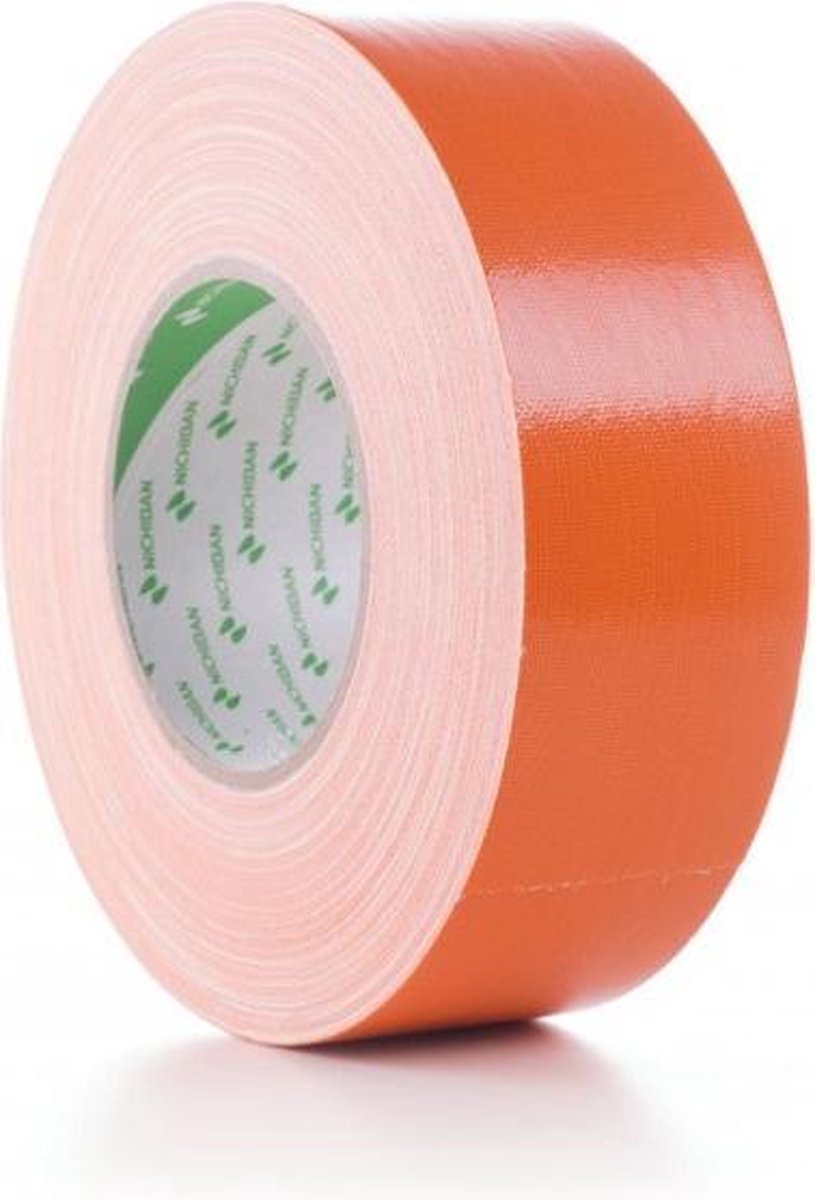 Nichiban 1200 Duct Tape 50mm/50m Oranje - Originele Gaffa Tape Oranje