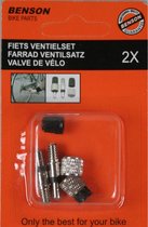 1x Fiets ventielset / vervangset - 2-delig - tweedelig fiets ventiel set - compleet vervangen van Hollands ventiel