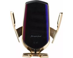 Telefoonhouder Auto Ventilatie - Autohouder - Draadloze oplader Auto - Smart Snel Oplader 10W