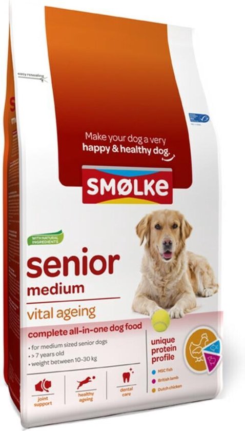 Smolke Senior Medium Brokken - Hondenvoer - 3 kg | bol.com