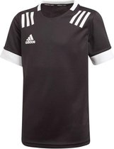 adidas Sportshirt - Maat 128  - Unisex - zwart,wit