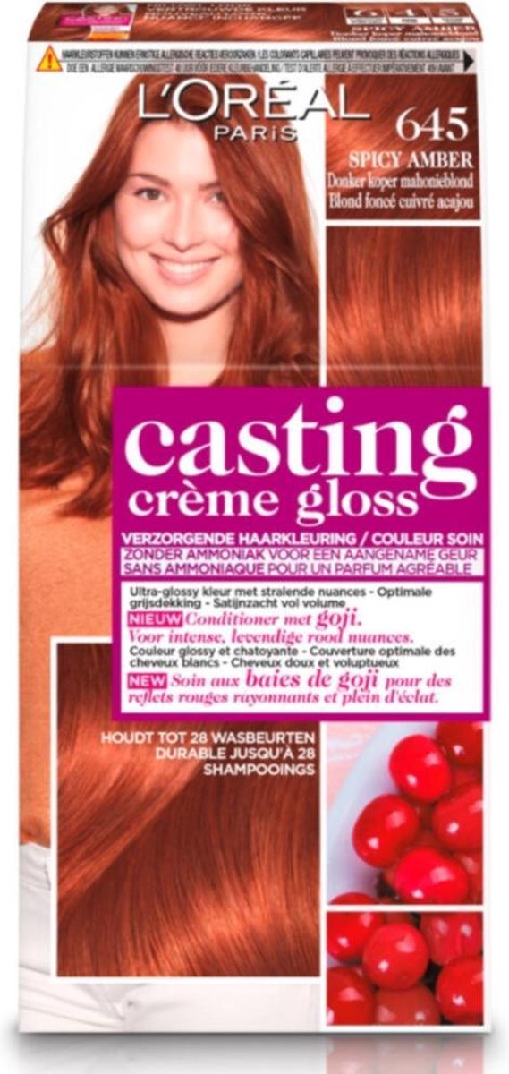 bol.com | L'Oréal Paris Casting Crème Gloss Haarverf - 645 Donker koper  mahonieblond
