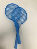 Tennis rackets - 2 stuks - blauw kunststof