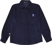 HEBE - jongens shirt - corduroy blauw - Maat 110/116