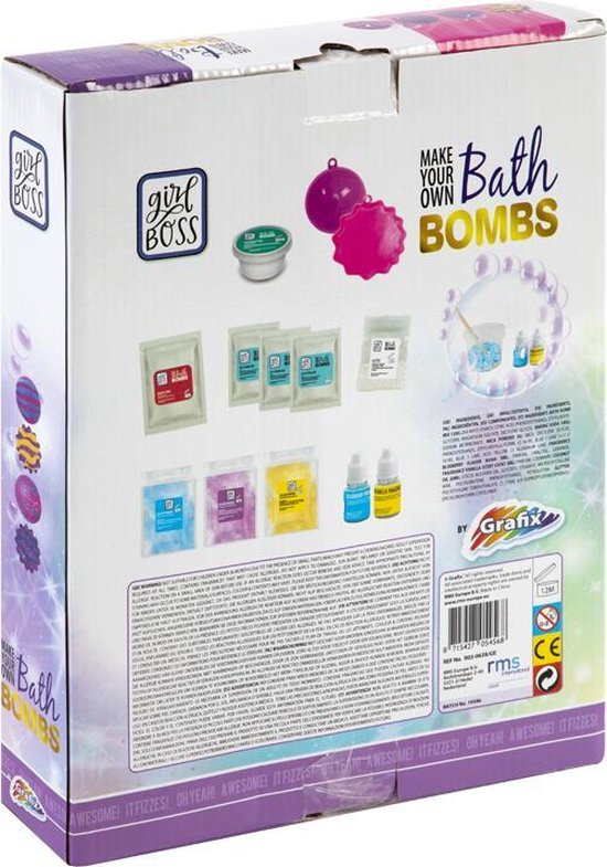 Maak je eigen bruisballen | Bath Bombs | Experimenteerset - Planeet bruisballen - Grafix - Grafix