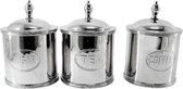 By Kohler Thee. Koffie. Suikerdoos 10x10x14cm Rond (set Van 3) (110173)
