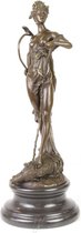 Beeld brons - "Diana Victorious" - Bronzen beeldje - Sculptuur - 47,5 cm hoog