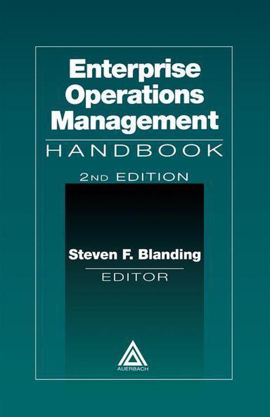 Enterprise Operations Management Handbook, Second Edition - cover